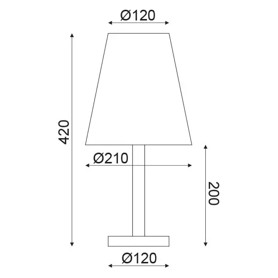 Настолна лампа NOSTOS TF176731TNW Aca Lighting 1xE14 | Osvetlenieto.bg