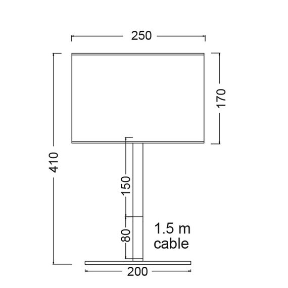 Настолна лампа YASMINE OD6508TBK Aca Lighting 1xE27 | Osvetlenieto.bg