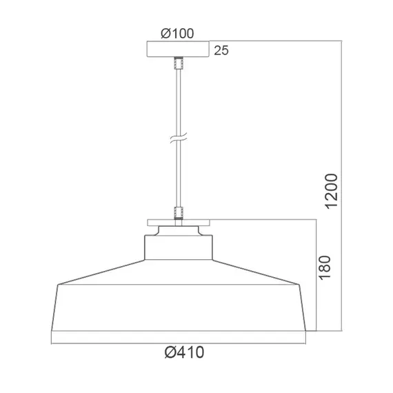 Пендел AENEAS KS198940PBW Aca Lighting 1xE27 | Osvetlenieto.bg