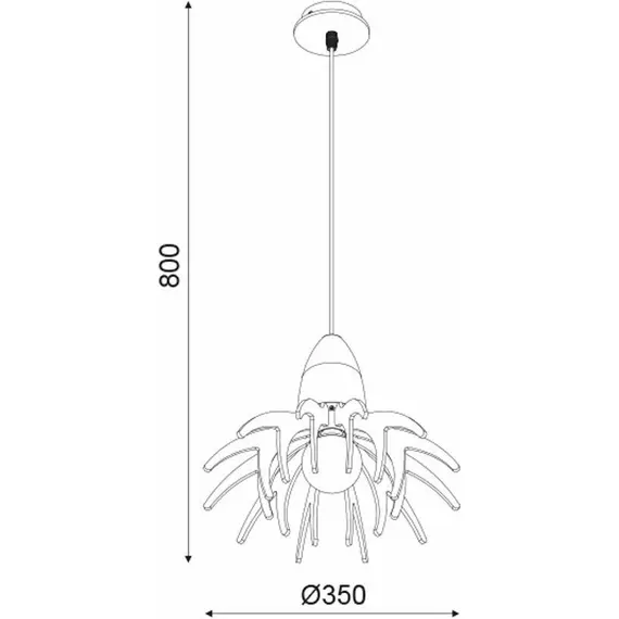 Пендел ALPS ZM170031P Aca Lighting 1xE27 | Osvetlenieto.bg