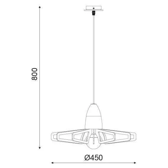 Пендел ALPS ZM170051P Aca Lighting 1xE27 | Osvetlenieto.bg