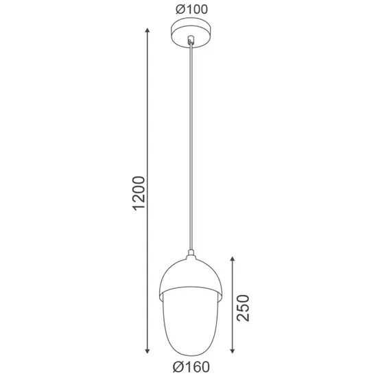 Пендел BELLOTA V36119 Aca Lighting 1xE27 | Osvetlenieto.bg
