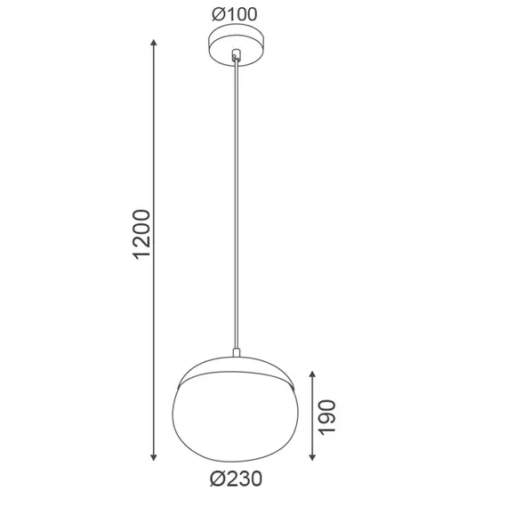 Пендел BELLOTA V36120 Aca Lighting 1xE27 | Osvetlenieto.bg