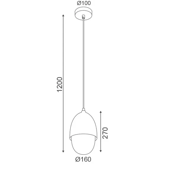 Пендел BELLOTA V36122 Aca Lighting 1xE27 | Osvetlenieto.bg