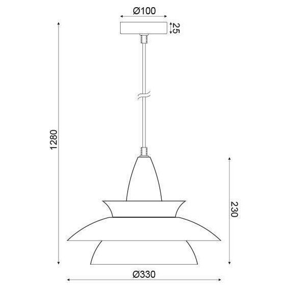 Пендел BROOKLYN KS07881PBK Aca lighting 1xE27 | Osvetlenieto.bg