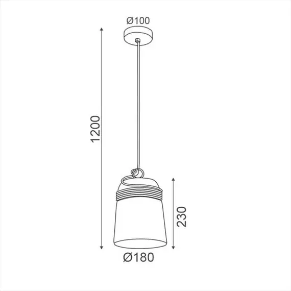 Пендел ELVIS V36339 Aca Lighting 1xE27 | Osvetlenieto.bg