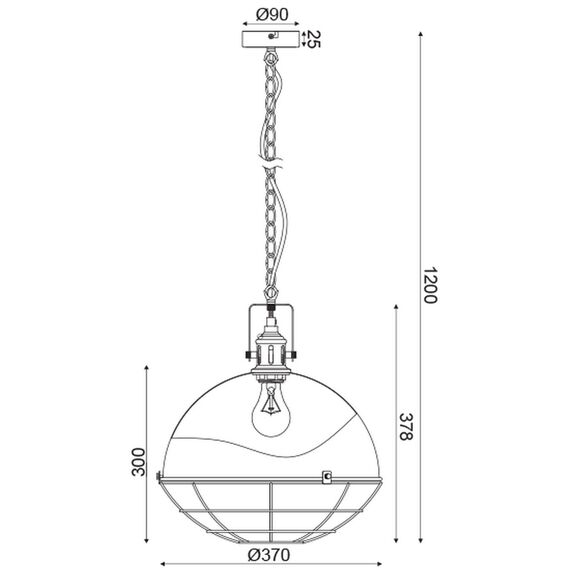 Пендел HAMMER GN591PGY Aca Lighting 1xE27 | Osvetlenieto.bg Пендел HAMMER GN591PGY Aca Lighting 1xE27 | Osvetlenieto.bg