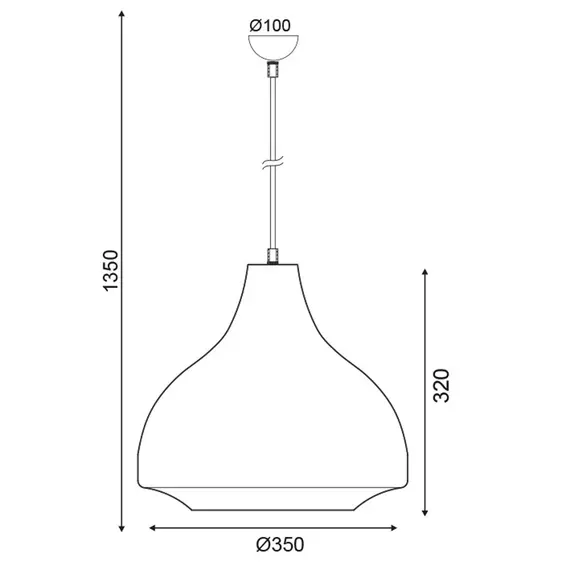 Пендел HAVANA KS080335PL Aca Lighting 1xE27 | Osvetlenieto.bg