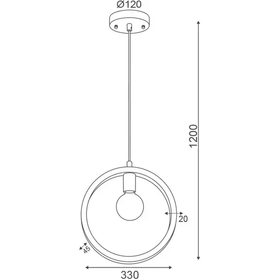 Пендел LION V36323 Aca Lighting 1xE27 | Osvetlenieto.bg