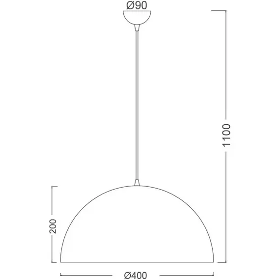 Пендел MELINA OD5391MB Aca Lighting 1xE27 | Osvetlenieto.bg