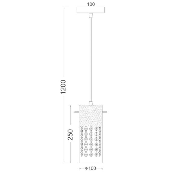 Пендел MIA DLA6831 Aca Lighting 1xE14 | Osvetlenieto.bg