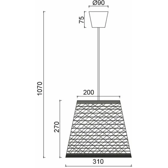 Пендел PETRA SU04PWH Aca Lighting 1xE27 | Osvetlenieto.bg