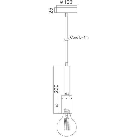 Пендел PRIMO KS2084P51SWH Aca Lighting 1xE27 | Osvetlenieto.bg