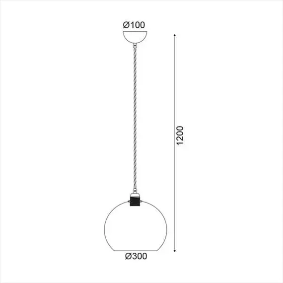 Пендел PYTHIA V3643330AM Aca Lighting 1xE27 | Osvetlenieto.bg