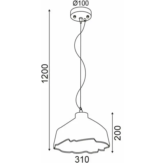 Пендел RANGER V36251 Aca Lighting 1xE27 | Osvetlenieto.bg