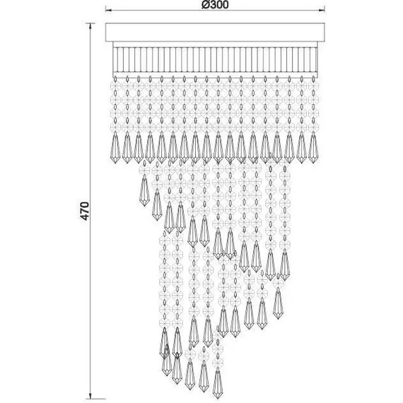 Плафон ITEA DLA12225 Aca Lighting 5xE14 | Osvetlenieto.bg