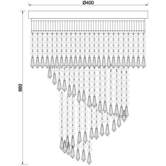 Плафон ITEA DLA12227 Aca Lighting 7xE14 | Osvetlenieto.bg