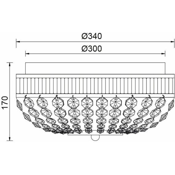 Плафон ROSE DLA12253 Aca Lighting 3xE14 | Osvetlenieto.bg