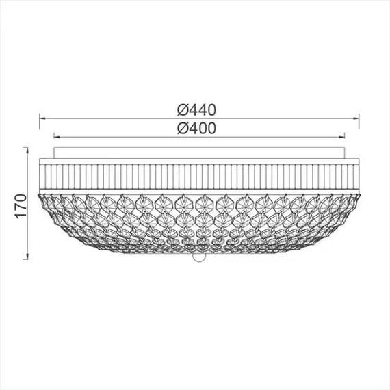 Плафон ROSE DLA12255 Aca Lighting 5xE14 | Osvetlenieto.bg