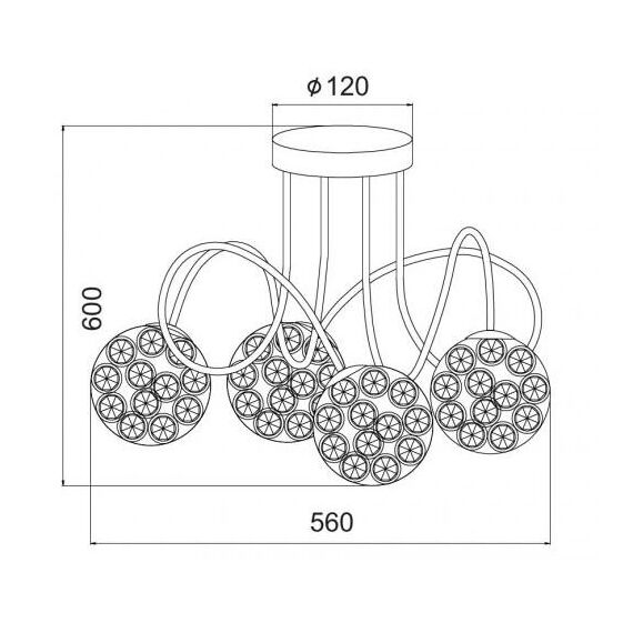 Плафон SKYLAR AD20120084 Aca Lighting 4xG9 | Osvetlenieto.bg Плафон SKYLAR AD20120084 Aca Lighting 4xG9 | Osvetlenieto.bg