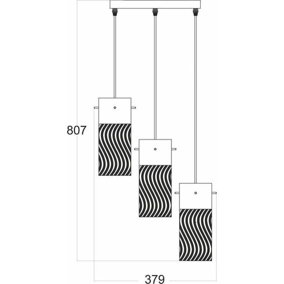 Полилей DALI FW50503 Aca Lifhting 3xE14 | Osvetlenieto.bg