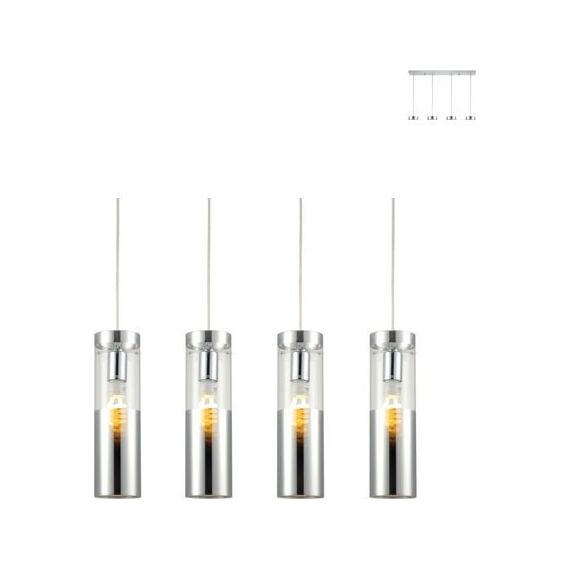 Полилей DEJAVU V371974PCH Aca Lighting 4xE27 | Osvetlenieto.bg