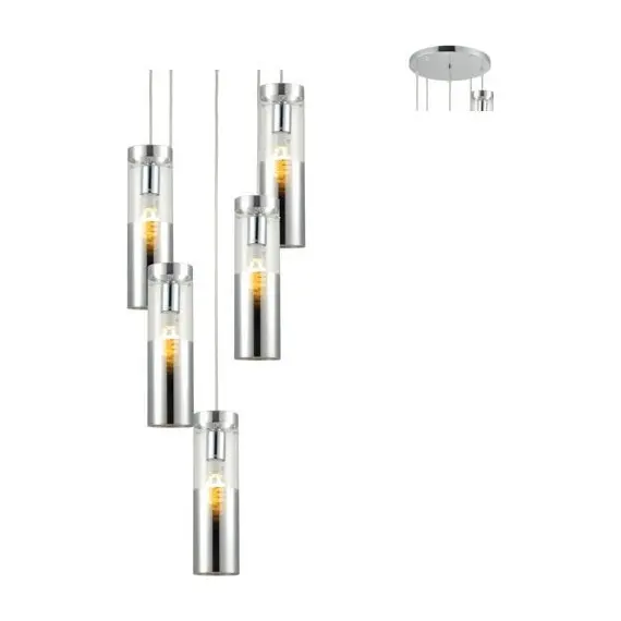 Полилей DEJAVU V371975PCH Aca Lighting 5xE27 | Osvetlenieto.bg