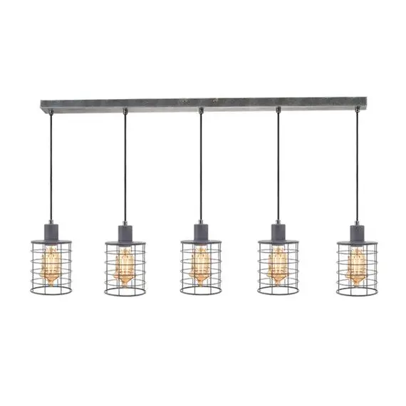 Полилей DUBLIN GN735PCE Aca Lighting 5xE27 | Osvetlenieto.bg