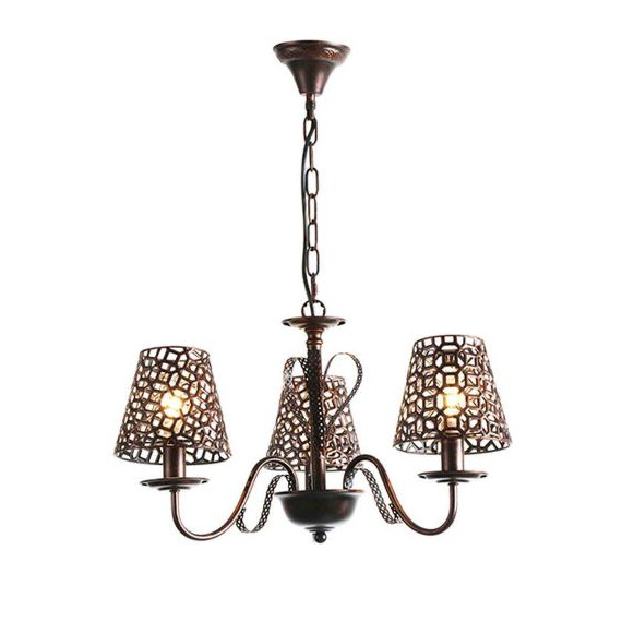 Полилей EDAM EG169753PBC Aca Lighting 3xE14 | Osvetlenieto.bg