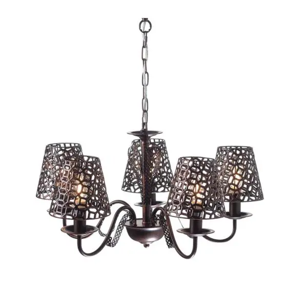 Полилей EDAM EG169755PBC Aca Lighting 5xE14 | Osvetlenieto.bg