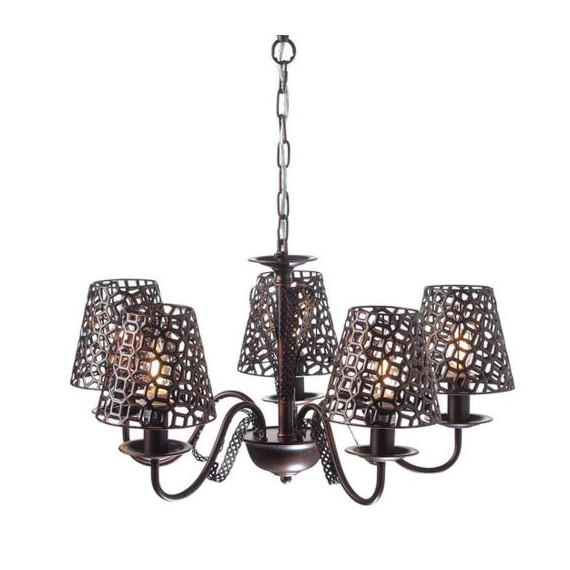 Полилей EDAM EG169755PBC Aca Lighting 5xE14 | Osvetlenieto.bg