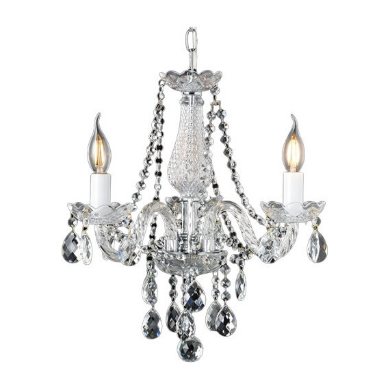 Полилей GLADIOLO BLK80413PCC Aca Lighting 3xE14 | Osvetlenieto.bg