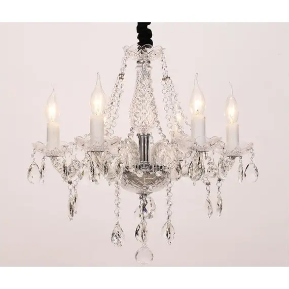 Полилей GLADIOLO BLK80416PCC Aca Lighting 6xE14 | Osvetlenieto.bg