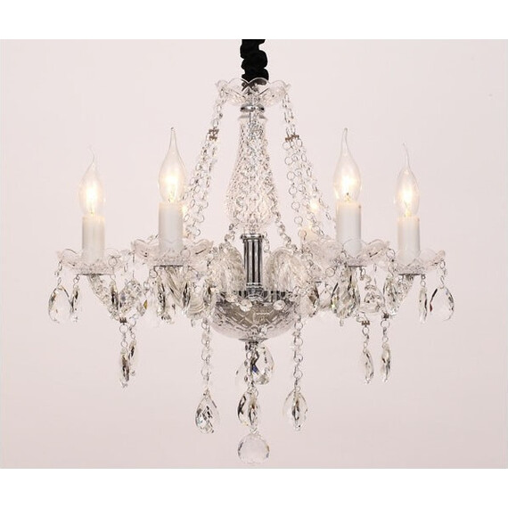 Полилей GLADIOLO BLK80416PCC Aca Lighting 6xE14 | Osvetlenieto.bg