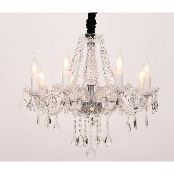 Полилей GLADIOLO BLK80418PCC Aca Lighting 8xE14 | Osvetlenieto.bg
