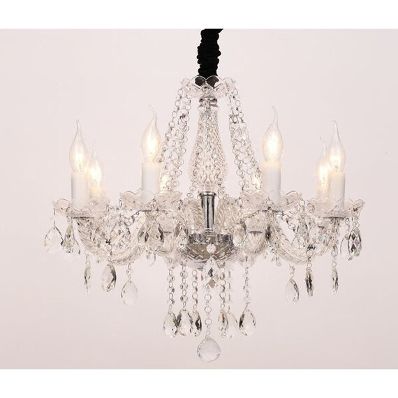 Полилей GLADIOLO BLK80418PCC Aca Lighting 8xE14 | Osvetlenieto.bg