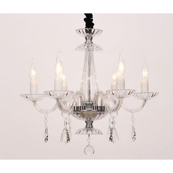 Полилей LOMPELIA BLK80386PCC Aca Lighting 6xE14 | Osvetlenieto.bg