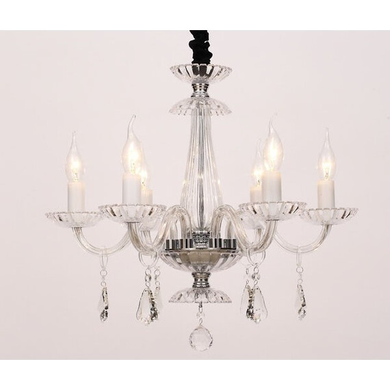 Полилей LOMPELIA BLK80386PCC Aca Lighting 6xE14 | Osvetlenieto.bg