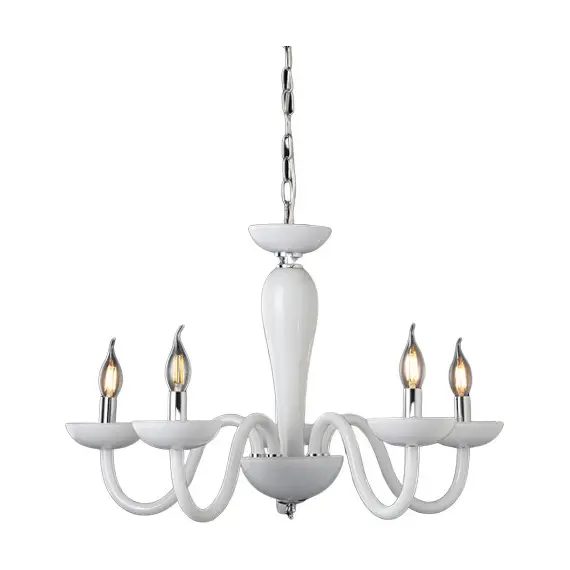 Полилей LUNARIA BLK82185PWC Aca Lighting 5xE14 | Osvetlenieto.bg