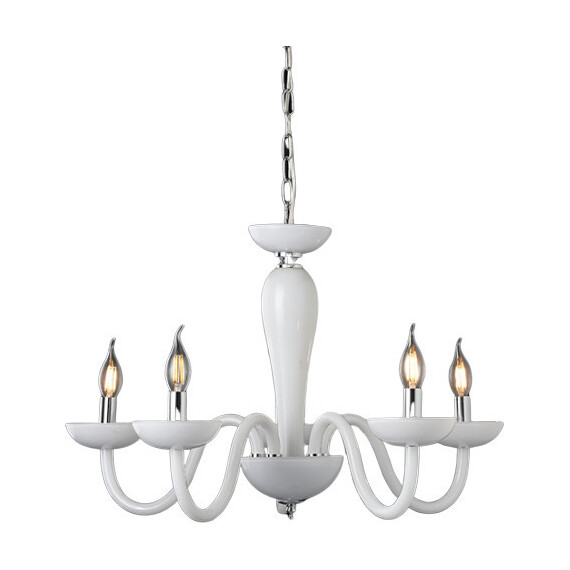Полилей LUNARIA BLK82185PWC Aca Lighting 5xE14 | Osvetlenieto.bg