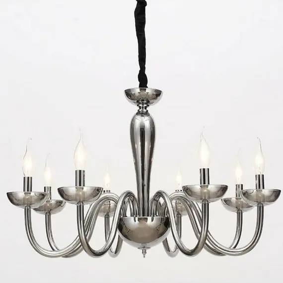 Полилей LUNARIA BLK82188PSGC Aca Lighting 8xE14 | Osvetlenieto.bg