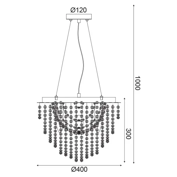 Полилей MISSY MISSY404P Aca Lighting 4xE14 | Osvetlenieto.bg