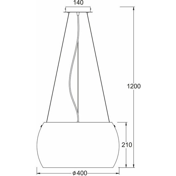 Полилей PONTIAC CX1009P40CH Aca Lighting 3xE27 | Osvetlenieto.bg