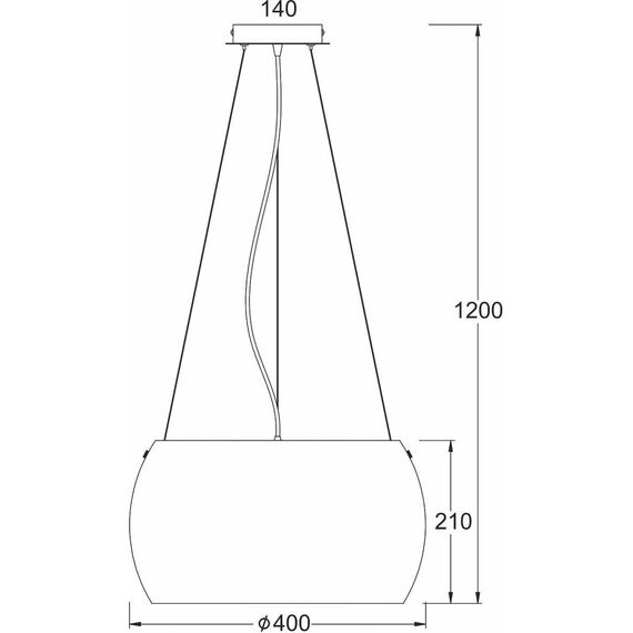 Полилей PONTIAC CX1009P40CL Aca Lighting 3xE27 | Osvetlenieto.bg