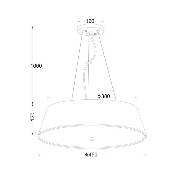 Полилей SIGNAC DL607B Aca Lighting 4xE27 | Osvetlenieto.bg