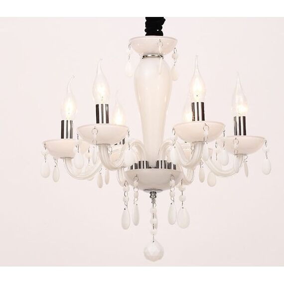Полилей TULIA BLK82046PWC Aca Lighting 6xE14 | Osvetlenieto.bg