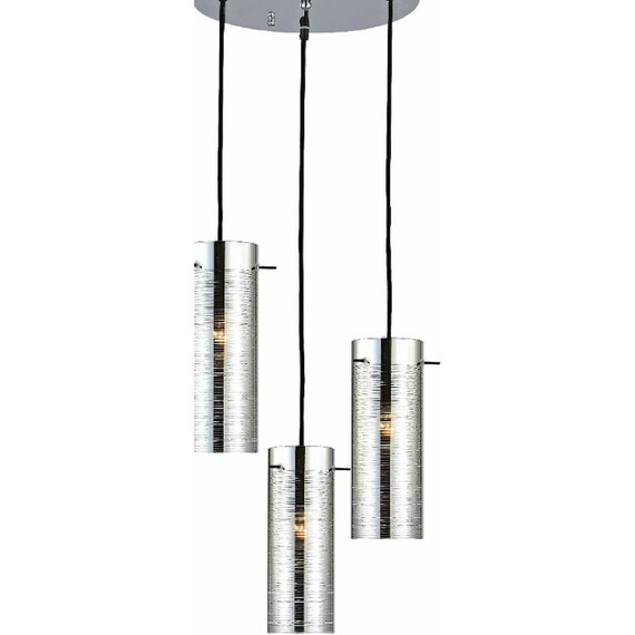 Полилей VERTIGO DLA12593CH Aca Lighting 3xE27 | Osvetlenieto.bg