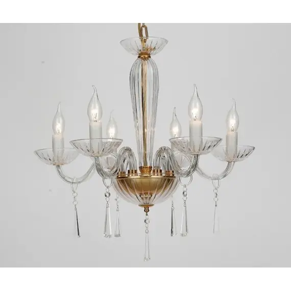 Полилей VIOLET BLK80286PCG Aca Lighting 6xE14 | Osvetlenieto.bg