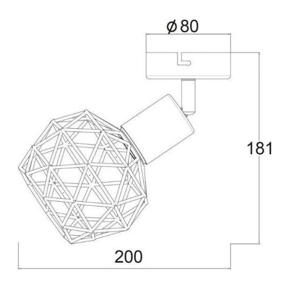 Спот ALADDIN MC15611C Aca Lighting 1XE14 | Osvetlenieto.bg