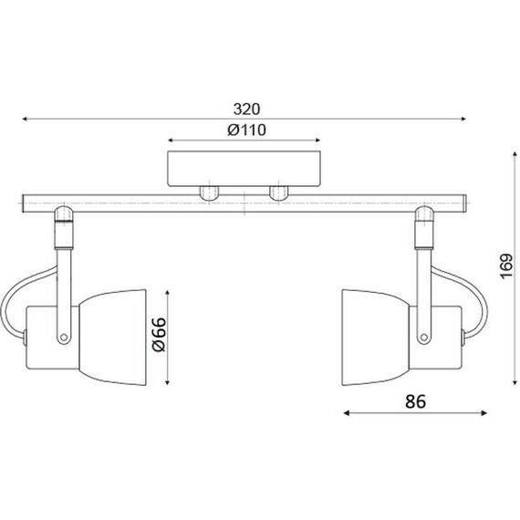 Спот PEPPER MC171152 Aca Lighting 2xGU10 | Osvetlenieto.bg